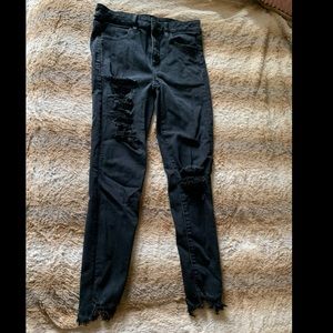 Hi-rise destroyed jegging